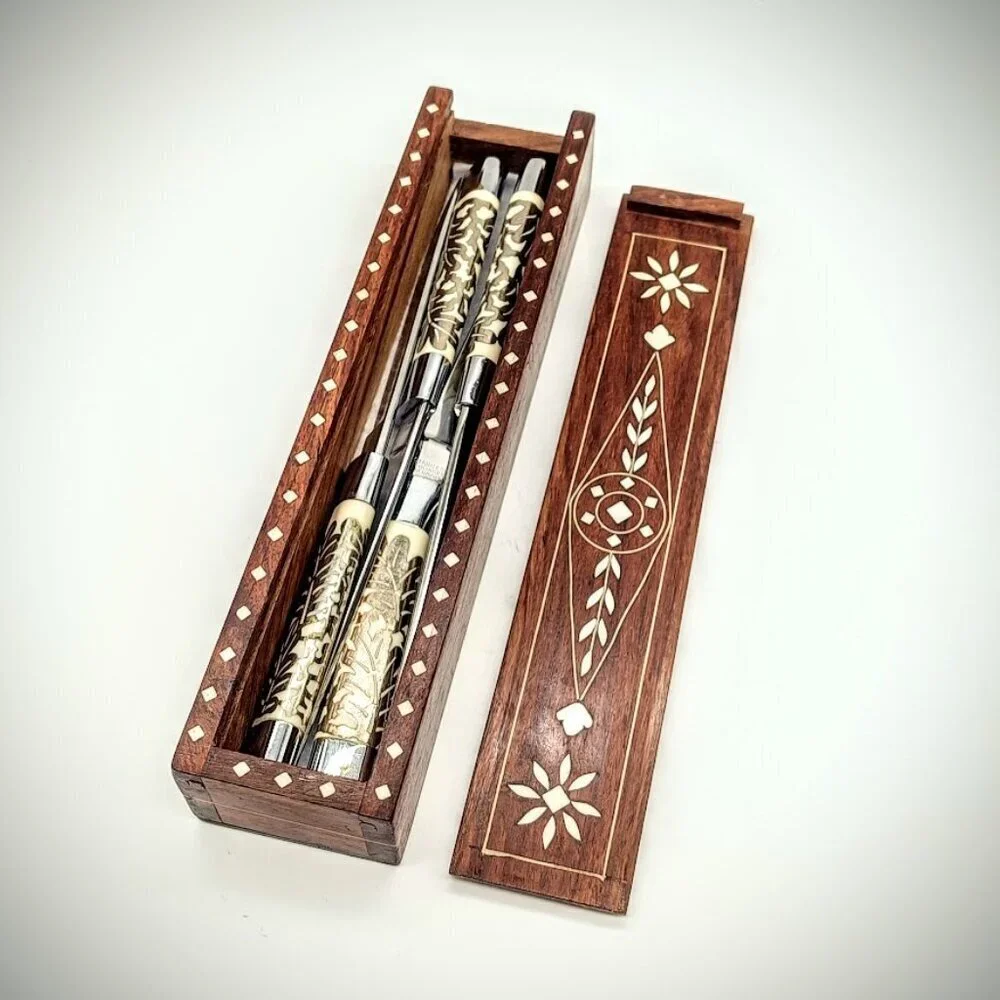 Boxed Set of 4 German Hand-Forged Solingen Durex Knives